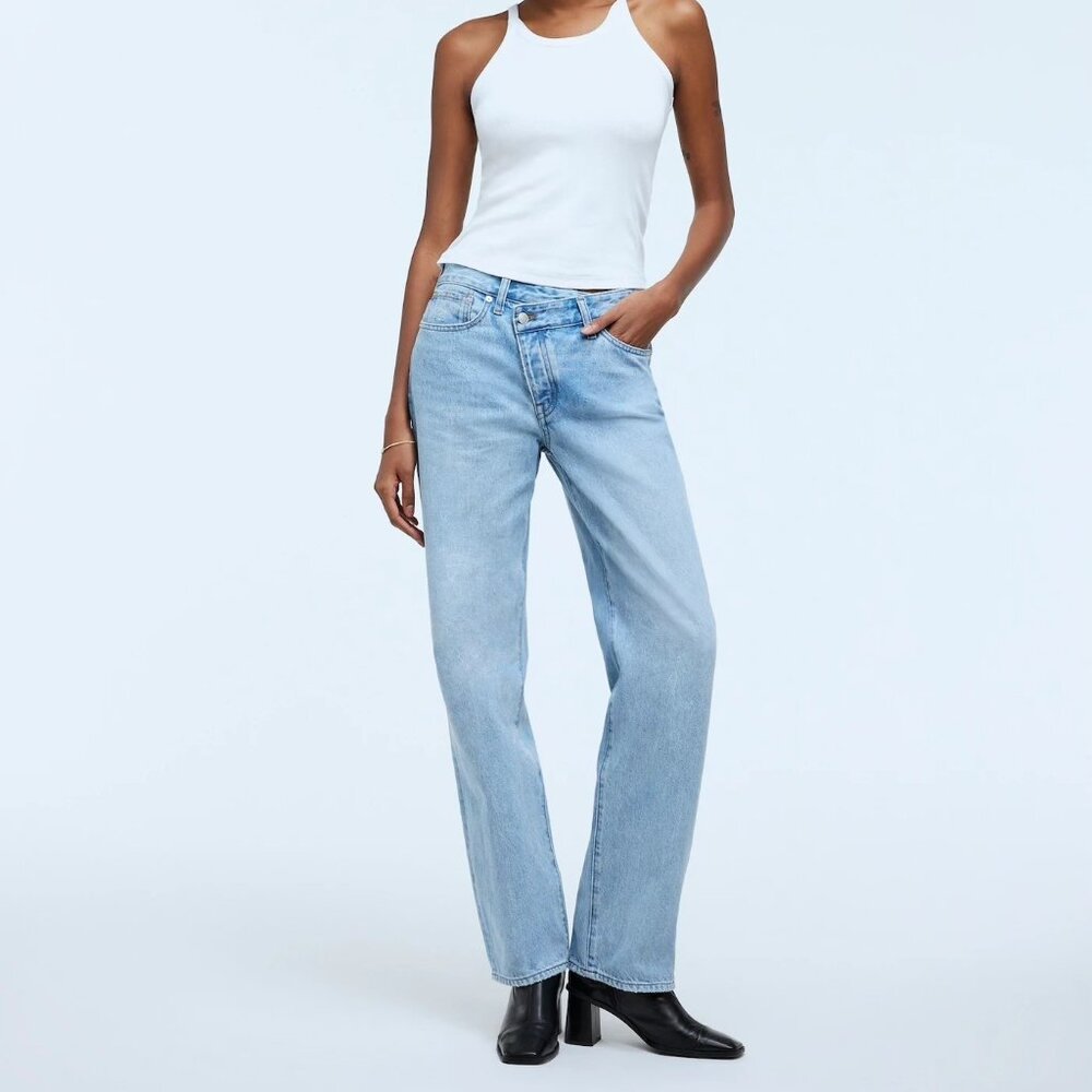 Madewell Low-Slung Straight Jeans – Sevilla Wash